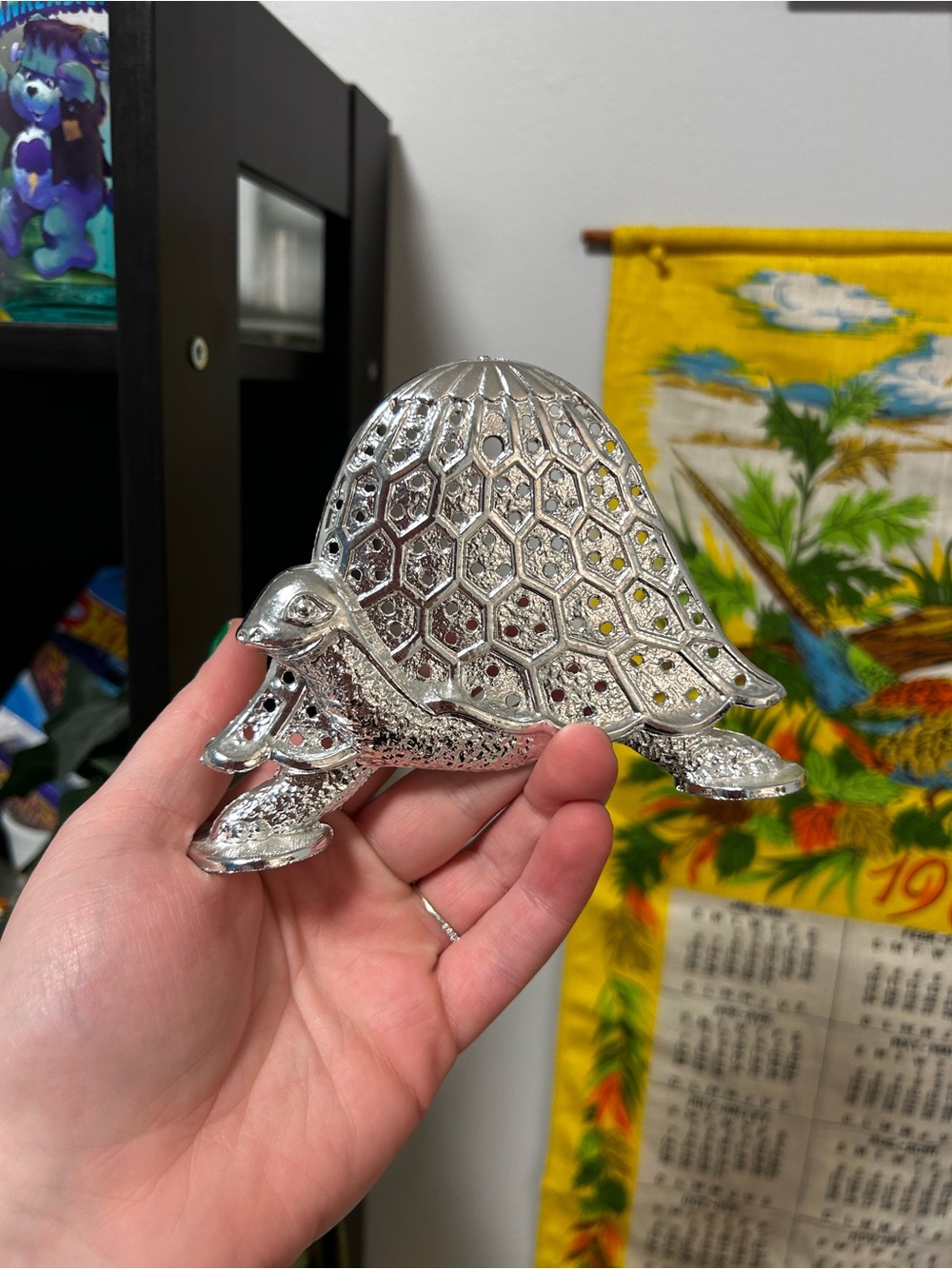 Vintage Torino Silver Turtle Earring Holder